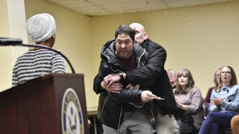 US congresswoman assaulted during Minneapolis town hall meeting -  VIDEO 