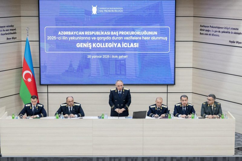 Baş Prokurorluq 2025-ci ilin cinayət statistikası ilə bağlı məlumat verib