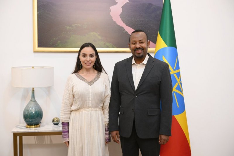 Leyla Aliyeva meets with Ethiopian Prime Minister