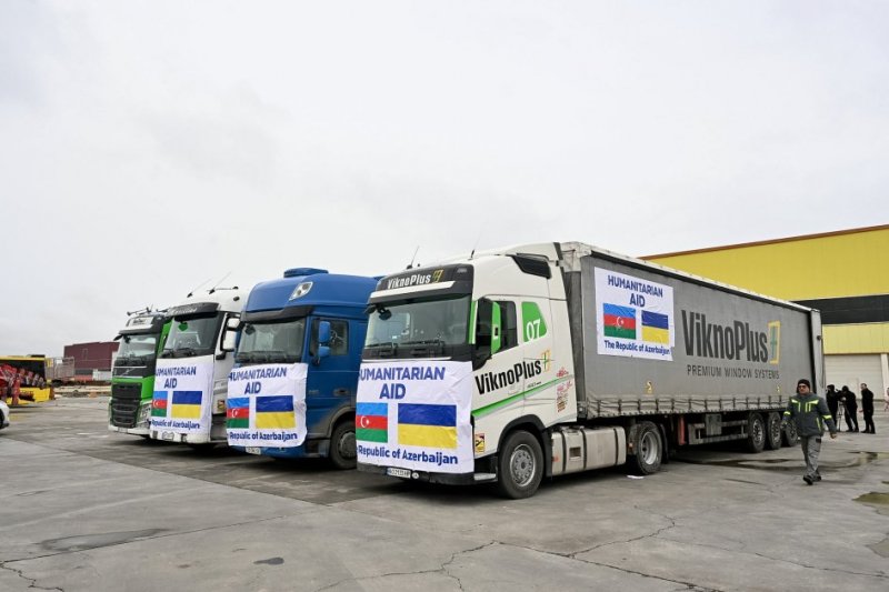 Azerbaijan sends another shipment of humanitarian aid to Ukraine