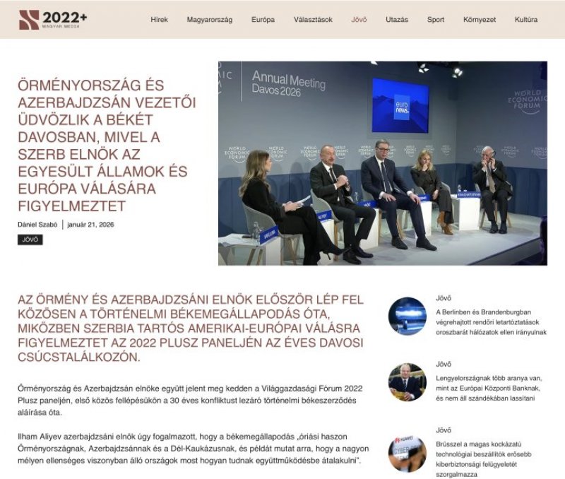 2026/01/2-1769104806.jpg + President Ilham Aliyev’s remarks in Davos receive wide global media coverage News about - President Ilham Aliyev’s remarks in Davos receive wide global media coverage