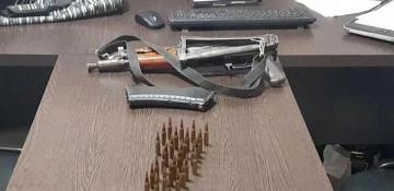 Tərtərdə saxlanılan şəxsdən narkotik və avtomat silah aşkar edilib