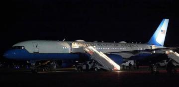 Trump’s plane returns to US due to 'electrical issue' shortly after takeoff for Davos