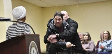 US congresswoman assaulted during Minneapolis town hall meeting -  VIDEO 