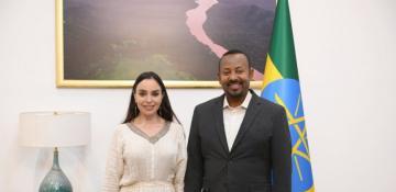Leyla Aliyeva meets with Ethiopian Prime Minister