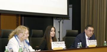  Leyla Aliyeva attends discussions on environmental problems of Caspian Sea in Geneva 