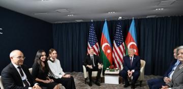  President Aliyev holds meeting with Trump in Davos 