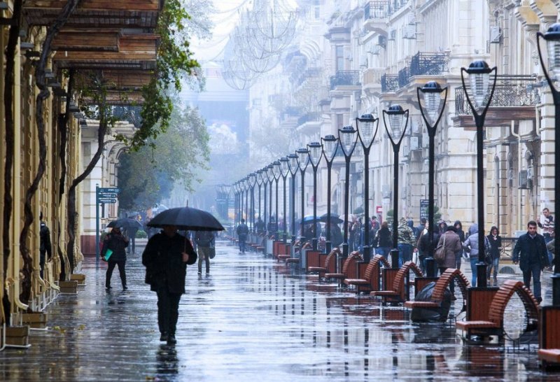 Milli Hidrometeorologiya Xidməti: Bakıda yağış, rayonlarda qar olacaq