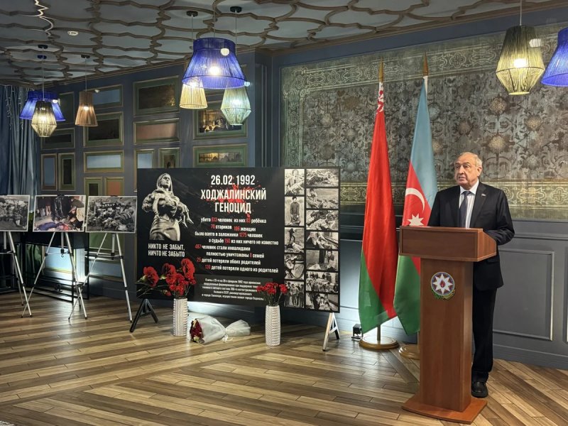 Minskdə Xocalı soyqırımı qurbanlarının xatirəsi anılıb