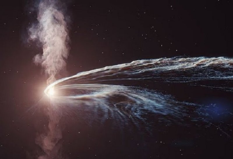 Black hole continues to belch years after chewing up a star