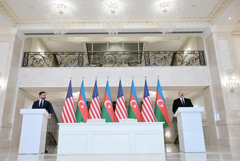  President Aliyev and JD Vance deliver press statements 
