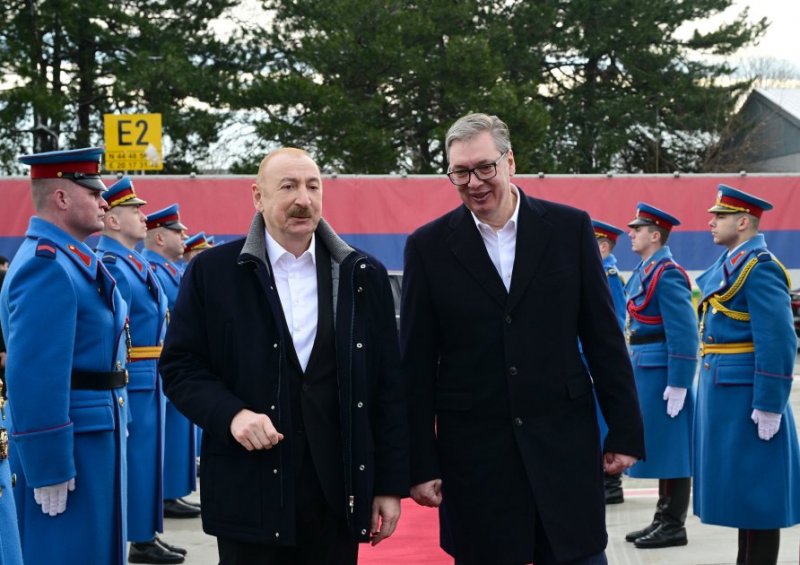 Azerbaijan's president concludes visit to Serbia