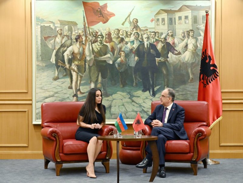 Leyla Aliyeva meets with Albanian president in Tirana 