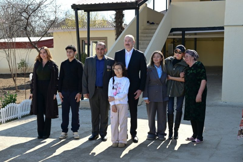 President Ilham Aliyev inspects reconstruction progress in Khojavend town