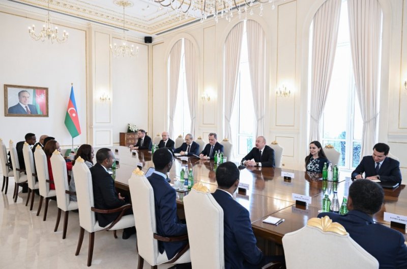   Azerbaijan's president holds expanded meeting with Ethiopian premier  