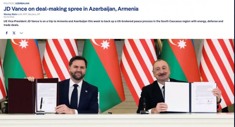 News about - JD Vance's visit to Azerbaijan in spotlight of world media -  PHOTO 
