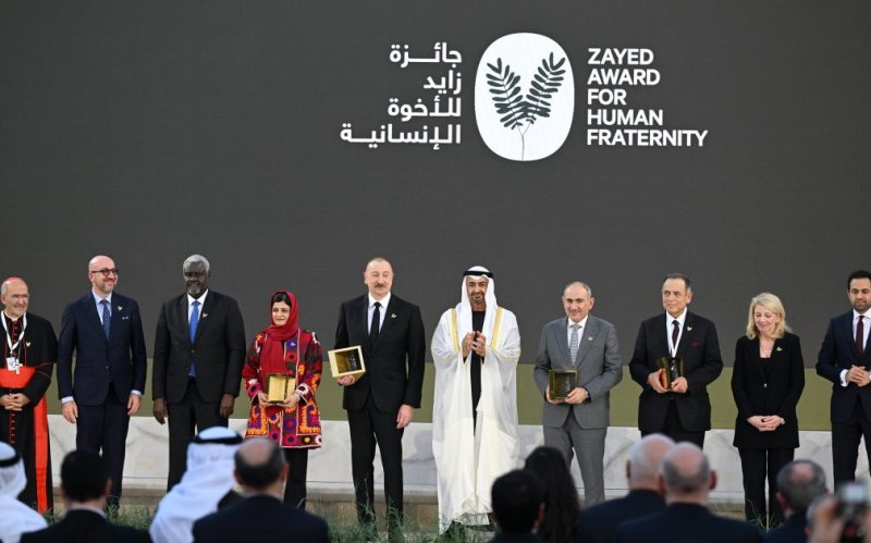 2026/02/2-1770240660.jpg + President Aliyev presented with Zayed Award for Human Fraternity News about - President Aliyev presented with Zayed Award for Human Fraternity