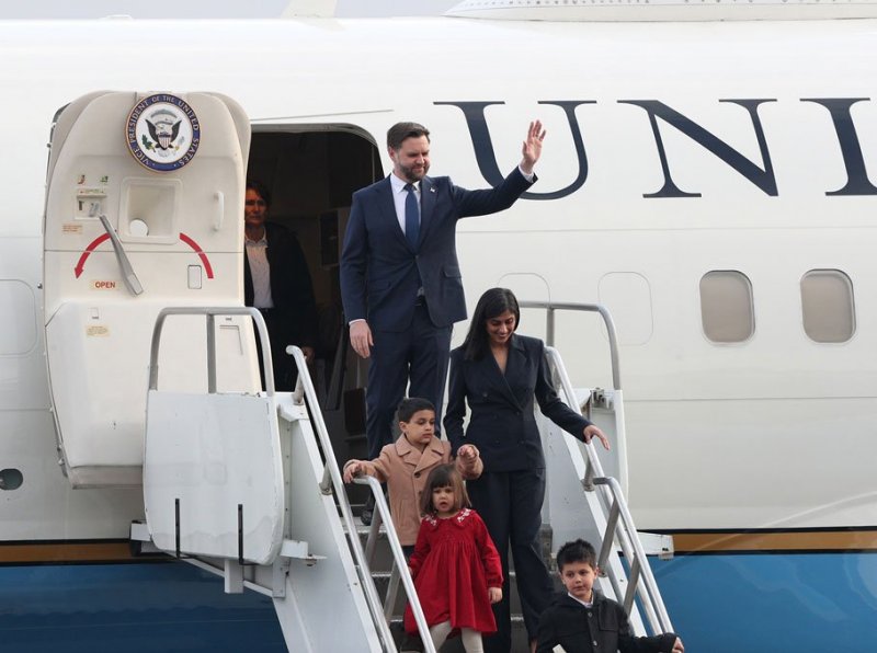 U.S. Vice President JD Vance arrives in Armenia