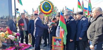 İtkin şəhid Qurban Göyüşovun nəşi Ağdamda torpağa tapşırılıb