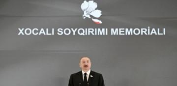 Prezident: Xocalı soyqırımını törətmiş quldurlar məhkəmə qarşısında cavab verməli oldular