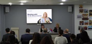 Serbian State Secretary visits NAM Youth Organization’s headquarters