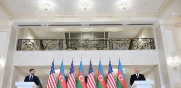  President Aliyev and JD Vance deliver press statements 