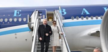  President Ilham Aliyev arrives in Germany  