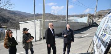 Azerbaijan's president inspects reconstruction progress in Khojaly's Khanabad village
