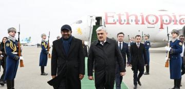 Ethiopian PM arrives in Azerbaijan on official visit