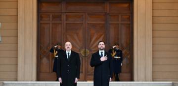  Official welcome ceremony held in Baku for JD Vance 
