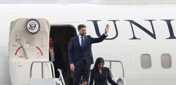 U.S. Vice President JD Vance arrives in Armenia