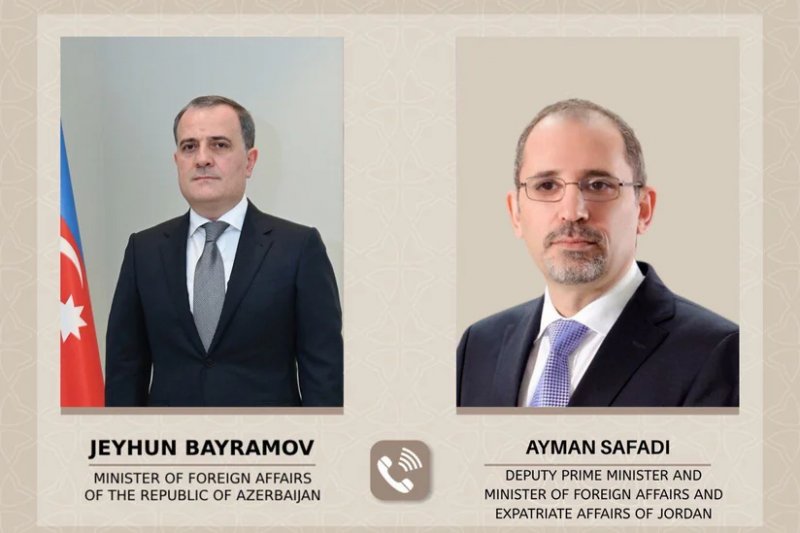 Azərbaycan və İordaniya Yaxın Şərqdə artan gərginliyi müzakirə edib
