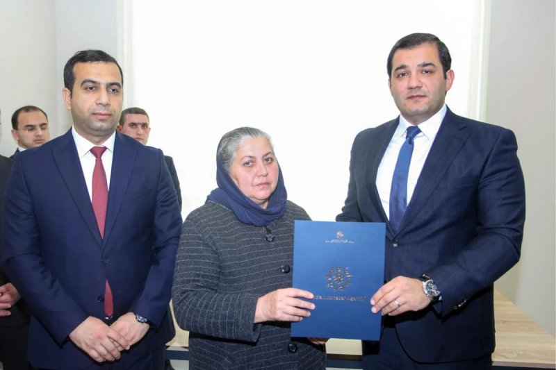 Tərtərdə şəhid ailələri və qazilərə daha 25 mənzil təqdim edilib