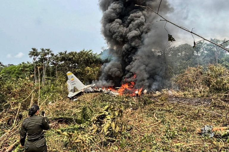At least 66 killed in Colombian military plane crash