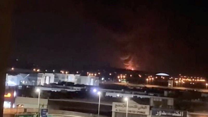 Fire breaks out at Kuwait airport after drones hit fuel tank -  VIDEO 