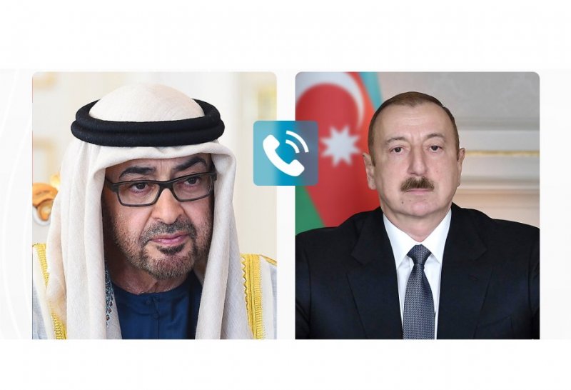 Azerbaijani, UAE presidents hold phone talk