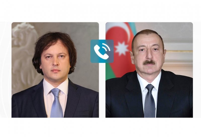 Azerbaijani president, Georgian premier hold phone talk
