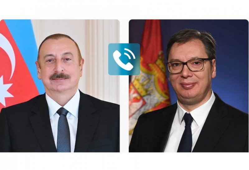 Azerbaijani, Serbian presidents hold phone talk