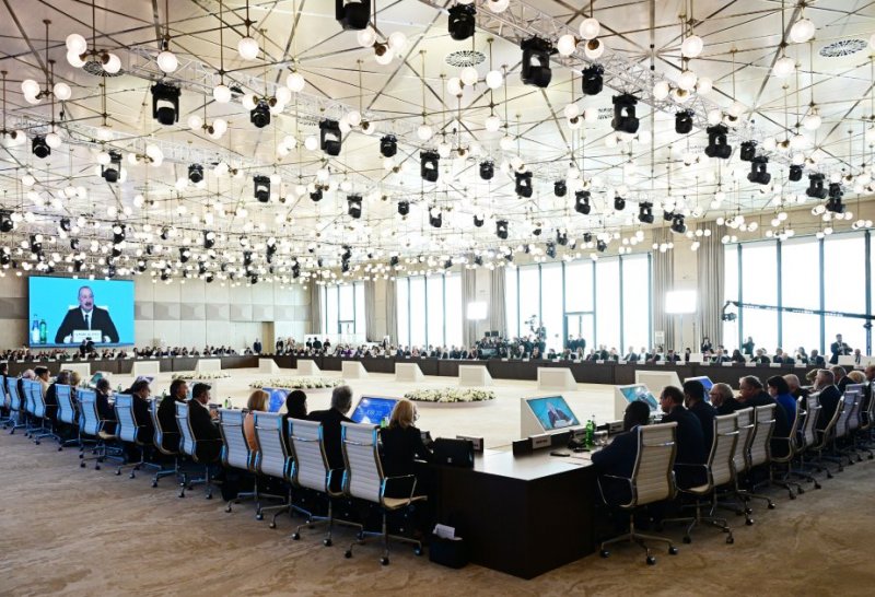 Azerbaijan's president addresses rise in global oil prices in his speech at Global Baku Forum