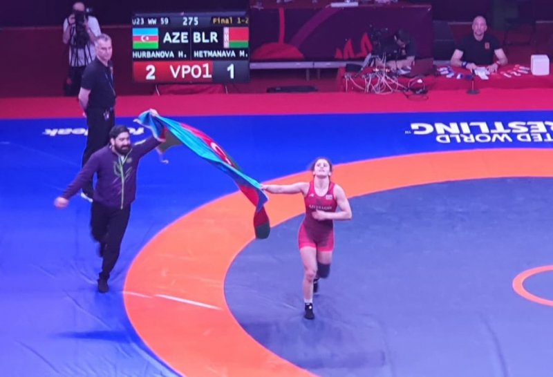 Azerbaijani female wrestler becomes European champion