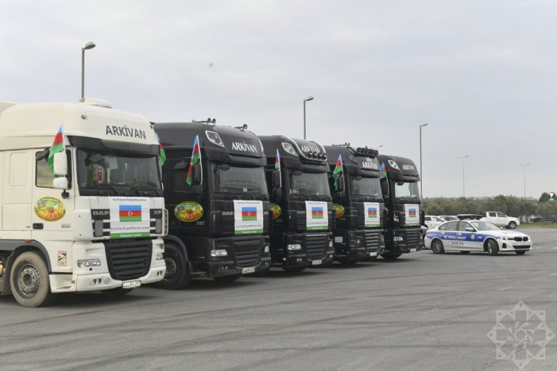   Azerbaijan sends another batch of humanitarian aid to Iran  