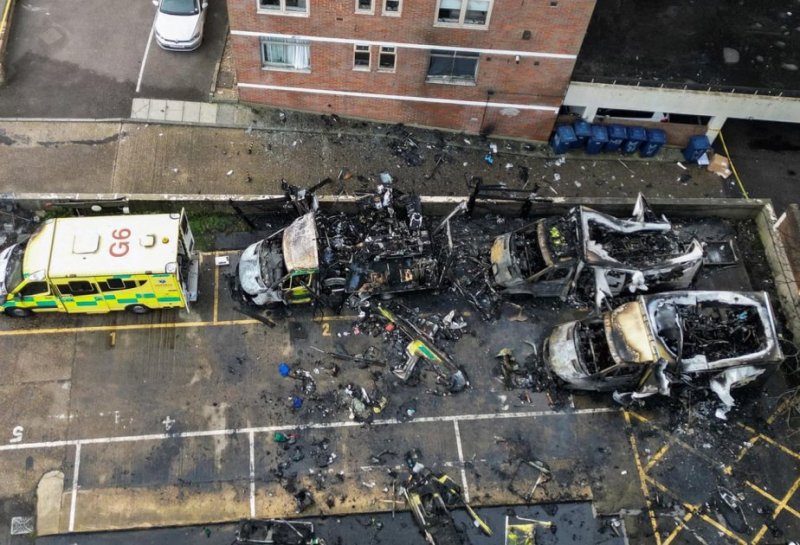 Two men arrested over Jewish charity ambulance arson attacks