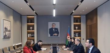 Ceyhun Bayramov Kolumbiya səfirinin etimadnaməsini qəbul edib 