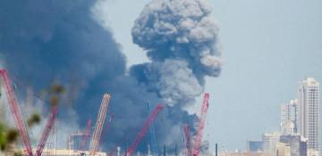 Ship catches fire in Bahrain after airstrike