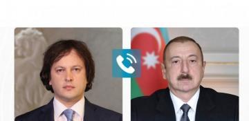 Azerbaijani president, Georgian premier hold phone talk