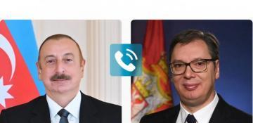 Azerbaijani, Serbian presidents hold phone talk