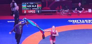 Azerbaijani female wrestler becomes European champion