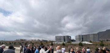 International travelers tour Khojaly Genocide Memorial