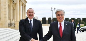   Azerbaijani president congratulates Kazakh counterpart  