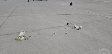 Naxçıvan aeroportuna düşən dronun qalıqları -   FOTOLAR  